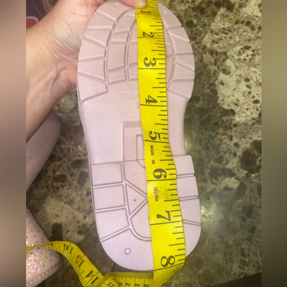 NWT Bebe girls glitter and rhinestone slip on cozy boots. Size 12 - Picture 7 of 10